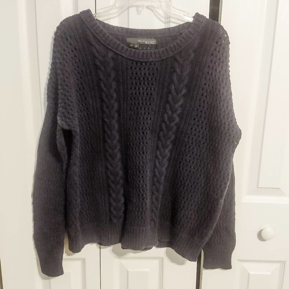 360 Sweater Cable Knit Crewneck 100% Cotton Fisherman Size S - Picture 1 of 4